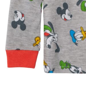 Disney Baby Boys' Mickey Mouse 4-Piece Snug Fit Cotton Pajamas (as1, age, 24_months, Hello There)