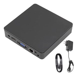 BUUA Mini PC, Wired Wireless Connection Mini Desktop Computer Z8350 CPU 4GB RAM 64GB ROM Small for Home for Office (US Plug)