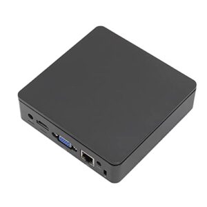 buua mini pc, wired wireless connection mini desktop computer z8350 cpu 4gb ram 64gb rom small for home for office (us plug)