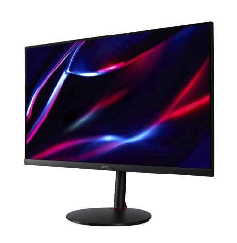 Acer Nitro 31.5" WQHD 2560 x 1440 Gaming Monitor | AMD FreeSync Premium | Agile-Splendor IPS | 165Hz | Up to 0.5ms | ZeroFrame Design | Display Port 1.4 & 2 x HDMI 2.0 Ports | XV320QU Lmbmiiphx,Black