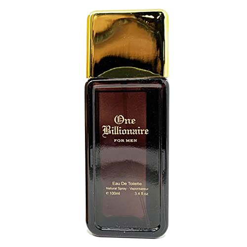 META-BOSEM One Billionaire+One Billion Noir Men's Cologne Collection, Eau de Toilette Natural Spray - Fresh Scent - Holiday Gift Set (Pack of 2) Each 3.4 Fl Oz, Total 6.8 Fl Oz