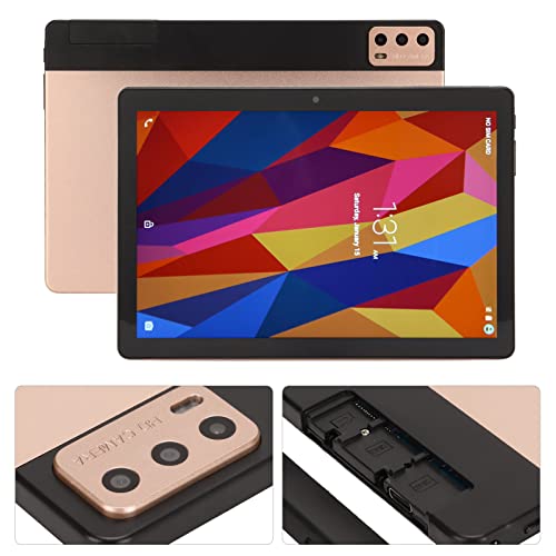 soobu 10.1in Tablet, 1920x1200 8GB RAM 256GB ROM Portable Tablet 5800mAh Rechargeable for Reading (US Plug)