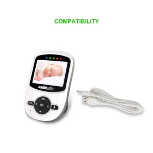 PDEEY Charger for ANMEATE Baby Monitor Bundle Charging Cable Cord