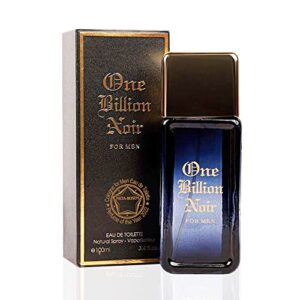 META-BOSEM One Billionaire+One Billion Noir Men's Cologne Collection, Eau de Toilette Natural Spray - Fresh Scent - Holiday Gift Set (Pack of 2) Each 3.4 Fl Oz, Total 6.8 Fl Oz