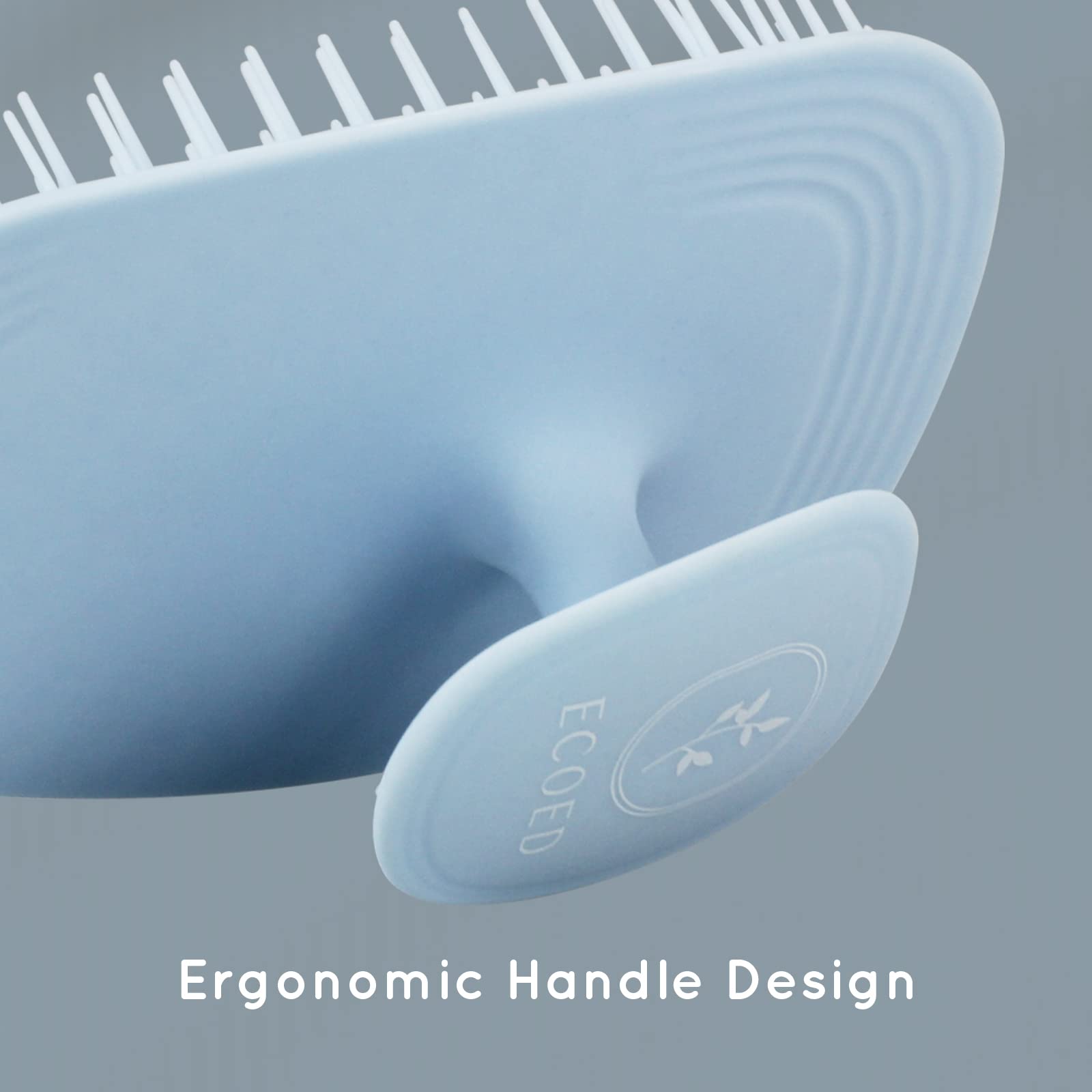 ecoed Scalp Massager Shampoo Brush,Scalp Scrubber for Dandruff Removal, Scalp Care Hair Brush Wet & Dry detangler for Men and Women.