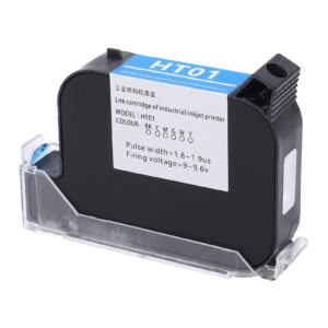 HT01 42ML Handheld Printer Ink Cartridge, Rapid Drying Inkjet Printer Cartridge Replacement 12.7mm (Black)