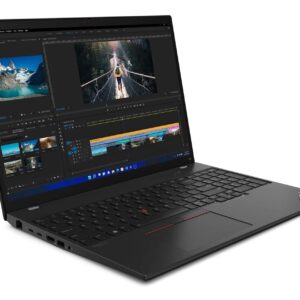 Lenovo ThinkPad T16 Laptop with Ryzen 5 PRO 6650U Processor, 16" WUXGA 300nits Anti-Glare Non-Touch Display, 16GB RAM, 512GB SSD, Wi-Fi 6E, IR FHD Camera, Numeric Keypad, Win11 Pro (Thunder Black)