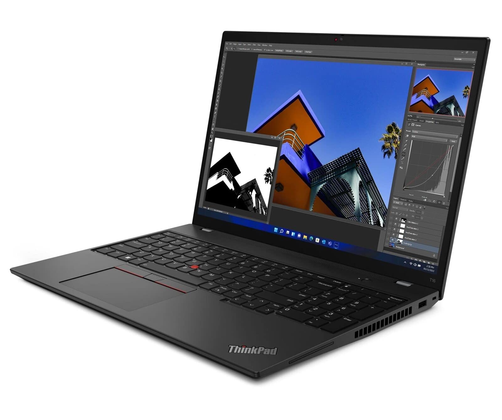 Lenovo ThinkPad T16 Laptop with Ryzen 5 PRO 6650U Processor, 16" WUXGA 300nits Anti-Glare Non-Touch Display, 16GB RAM, 512GB SSD, Wi-Fi 6E, IR FHD Camera, Numeric Keypad, Win11 Pro (Thunder Black)