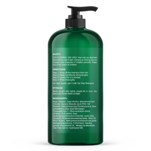 Botanic Hearth Tea Tree Conditioner | For All Hair Types | Fights Dandruff & Dry Scalp | With Vitamin C, Peppermint Oil, Rosemary Oil & Lavender Oil | Sulphate & Paraben Free | 16 fl oz