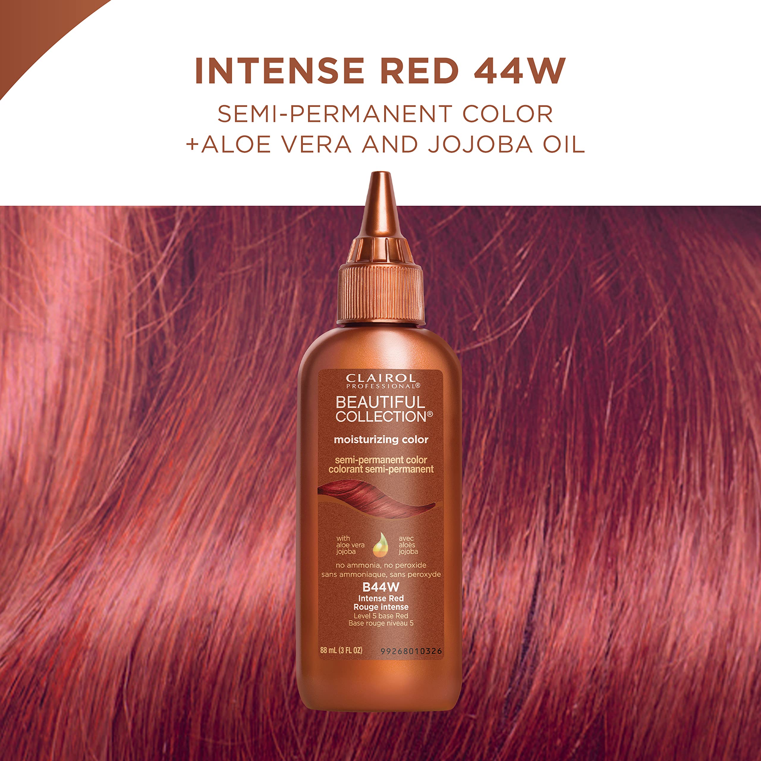 Clairol Professional Beautiful Collection Hair Color, 44W Intense Red, 3 oz.