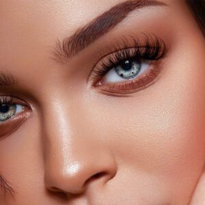 JIMIRE Mink Lashes Fluffy Cat Eye False Eyelashes Volume Wispy Fox Eye Full 17MM Thick Fake Lashes Look Like Eyelash Extensions Pestañas7 Pairs Pack