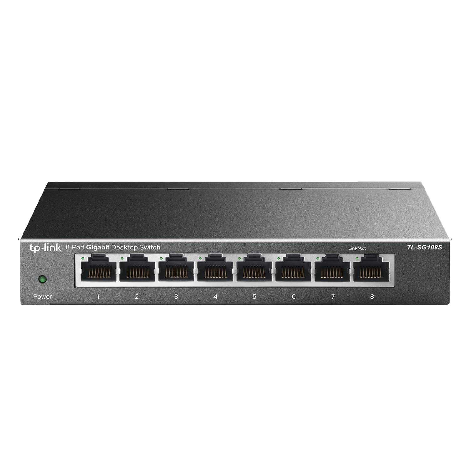 8 Port Gigabit Ethernet Switch | Desktop/Wall-Mount | Plug & Play | Fanless | Sturdy Metal | Limited Lifetime Protection | 802.1p/DSCP QoS & IGMP (Renewed)