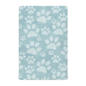 doggy paw print baby crib sheets soft toddler bed sheets breathable mattress cover toddler sheets for boys girls nursery stroller crib mattress, 52 * 28 * 9in