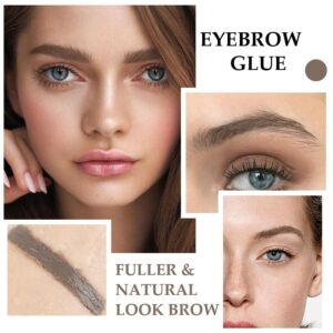 Tinted Thickening Brow Mascara,Brow Fast Sculpt,Waterproof, Transfer-proof, Brush to Fill in Eyebrows and Cover Gray Hairs - Cruelty Free - Light Medium Brown (2pcs 05 Cool Ash Brown)