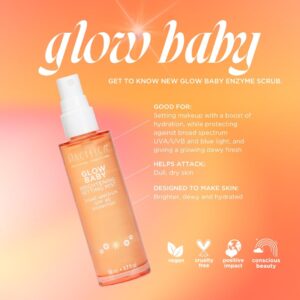 Pacifica Setting Spray Glow Baby Brightening Mist, Broad Spectrum SPF 45, UVA/UVB Protection, Blue Light Protection, Facial Mist, Suncare, Skin Care, Vegan, 1.7 fl oz (1 Count)