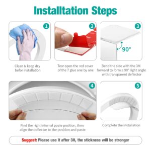 4 Pack Pee Guards for Toilet Seats, Potty Training Pee Guard for Adults and Kids, Pee Splash Guard with Strongest Stickiness, Prevent Peeing Splash to Keep Toilet Clean