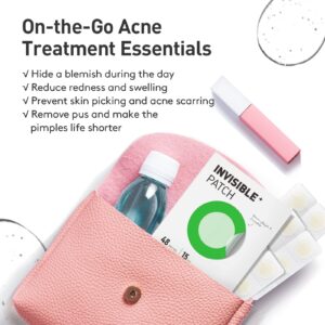 TKTK Pimple Patches, 15 mm Invisible Acne Patches for Face with Salicylic Acid, 0.01cm Extra Thin Outer Edge, Hydrocolloid Zit Patch for Pustule, Whitehead, Cystic Acne Spot, 48 Count