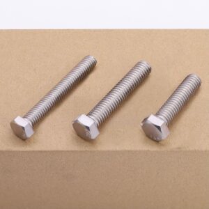 M8-1.25 x 70mm (10 pcs) Hex Head Bolts, 304 Stainless Steel 18/8, Hexagon Head Bolts, Full Thread Coverage, Coarse Thread, Strong, Durable, Thread Size Ranges from 3mm to 20mm Head Bolts, DIN933