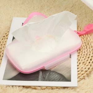 Box Portable Refillable Baby Wipes Dispenser Case Wipes Carrying Holder for Home Outdoor Travel