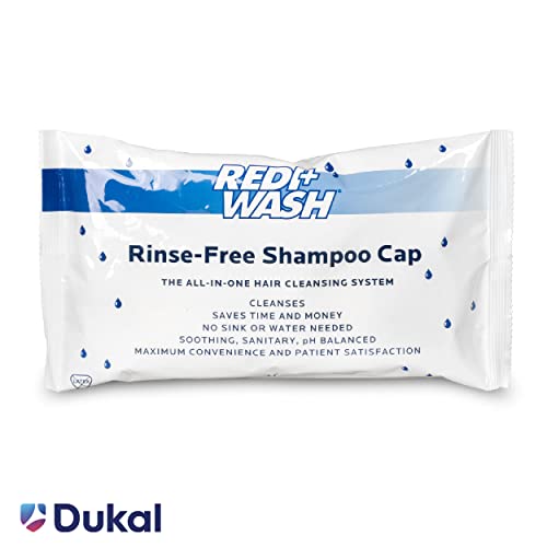 Dukal SC3756-5 Redi-Wash Rinse-Free Shampoo Cap, Pack of 5