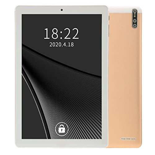 10 Inch HD IPS Screen Tablet 8 Core Tablet 6000mAh High Capacity Battery 100-240V Dual SIM Dual Standby Night Reading (US Plug)