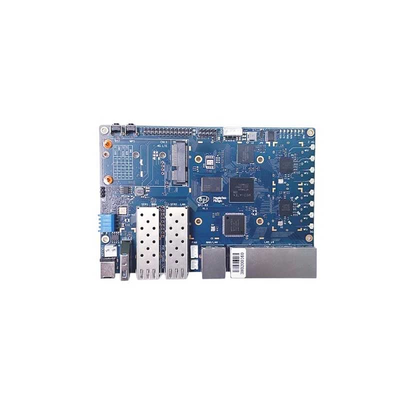 Generic Banana Pi BPI R3 Router Board with MediaTek MT7986 Quad Core ARM A53 + MT7531A Chip Design,2G DDR RAM,8G eMMC Flash Onboard