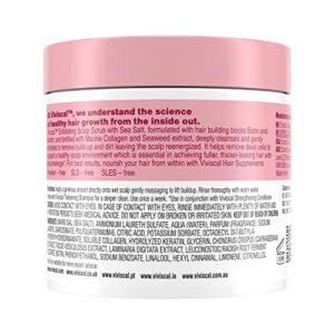 Viviscal Exfoliating Scalp Scrub, Clarifying Scrub with Biotin & Keratin, Promote Fuller & Healthier Hair Growth, Gentle Exfoliating Scalp Treatment, 200g (7.05 oz.)