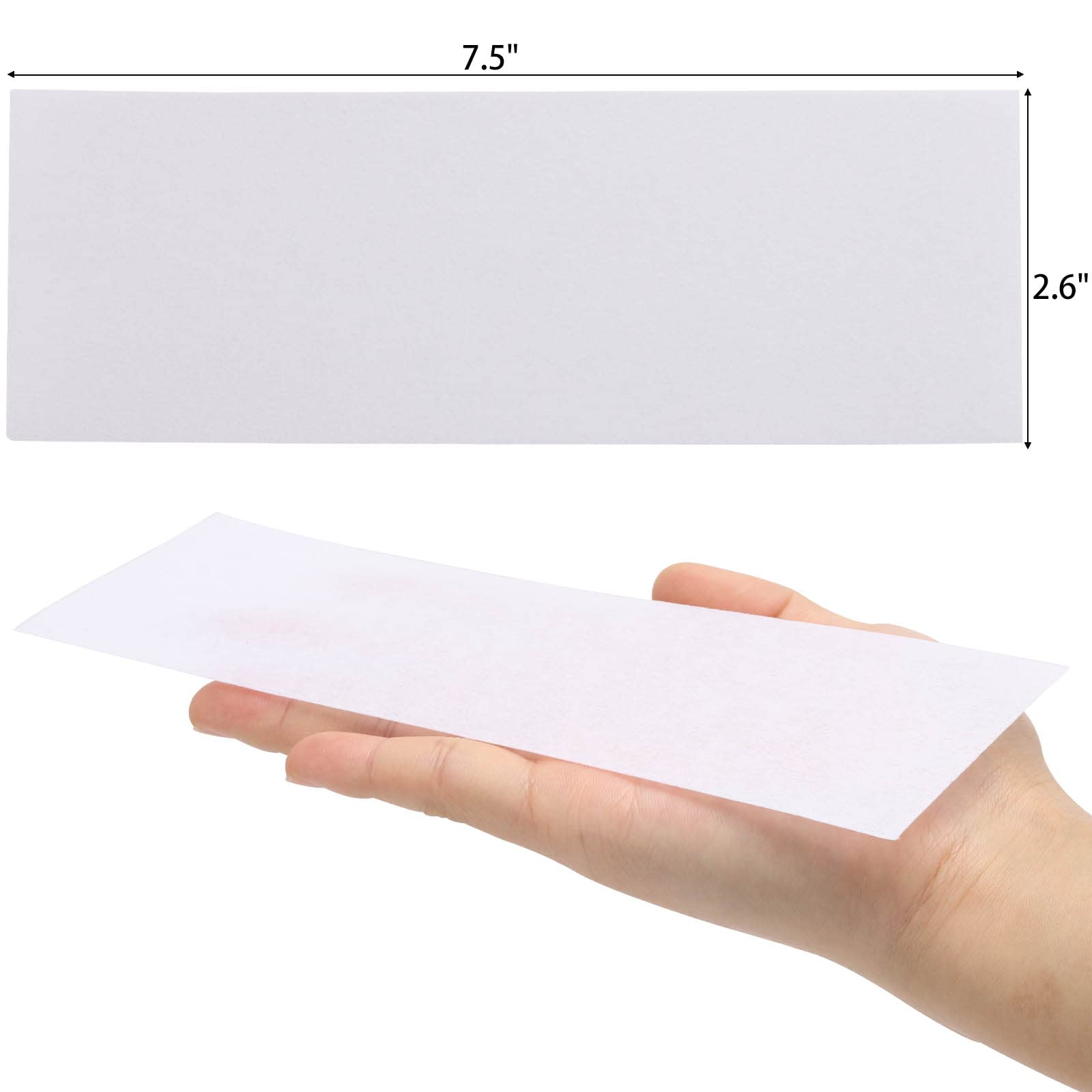 800 Pieces Large Non Woven Wax Strips 7.5 x 2.6 Inches Body and Facial Hair Removal Waxing Strips Soft Waxing Paper Sheets