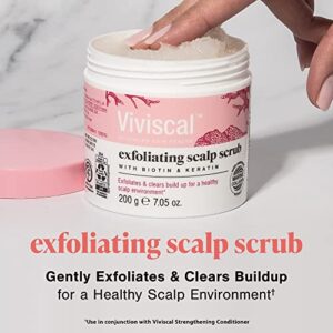 Viviscal Exfoliating Scalp Scrub, Clarifying Scrub with Biotin & Keratin, Promote Fuller & Healthier Hair Growth, Gentle Exfoliating Scalp Treatment, 200g (7.05 oz.)