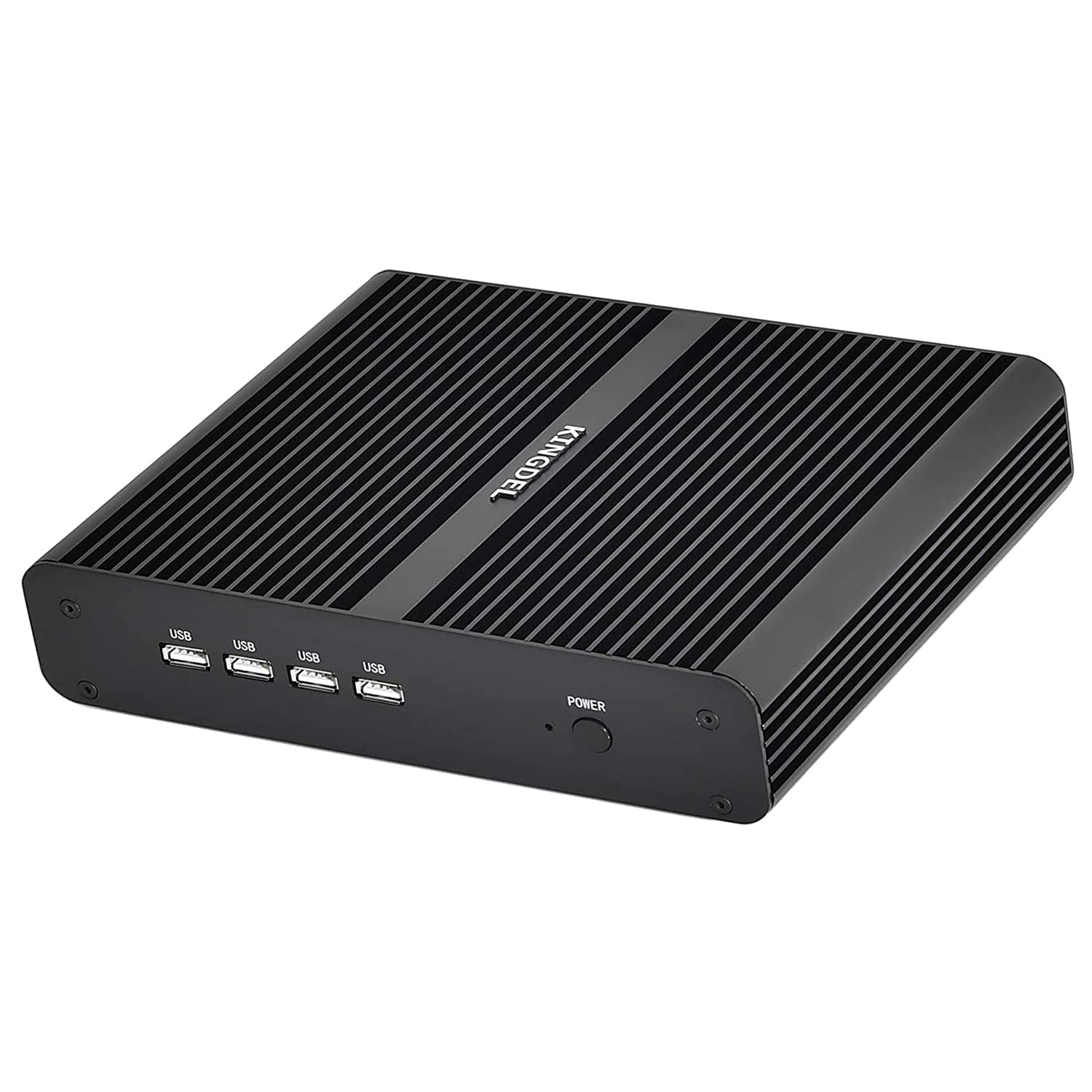 KINGDEL NC860 Fanless Mini Computer, Mini Gaming PC with i7 11th Gen. CPU, 16GB DDR4 RAM, 512GB NVMe SSD, 4K: 4096x2304, HD, DP, Gigabit Ethernet, W-11 Pro