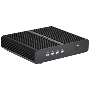 KINGDEL NC860 Fanless Mini Computer, Mini Gaming PC with i7 11th Gen. CPU, 16GB DDR4 RAM, 512GB NVMe SSD, 4K: 4096x2304, HD, DP, Gigabit Ethernet, W-11 Pro