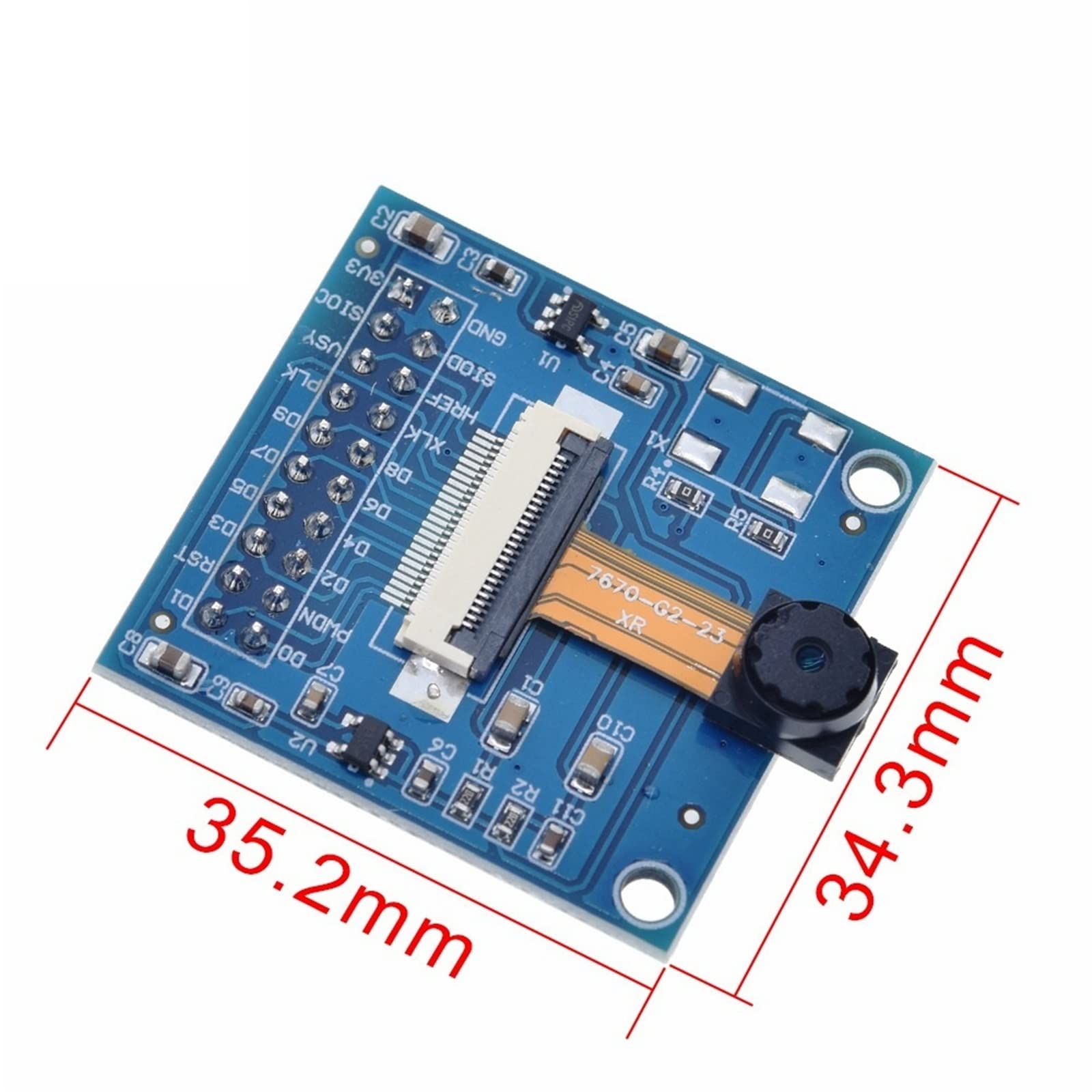 KENID 1PCS OV7670 Module with Adapter Board Contains The Camera Integrated Circuits Board