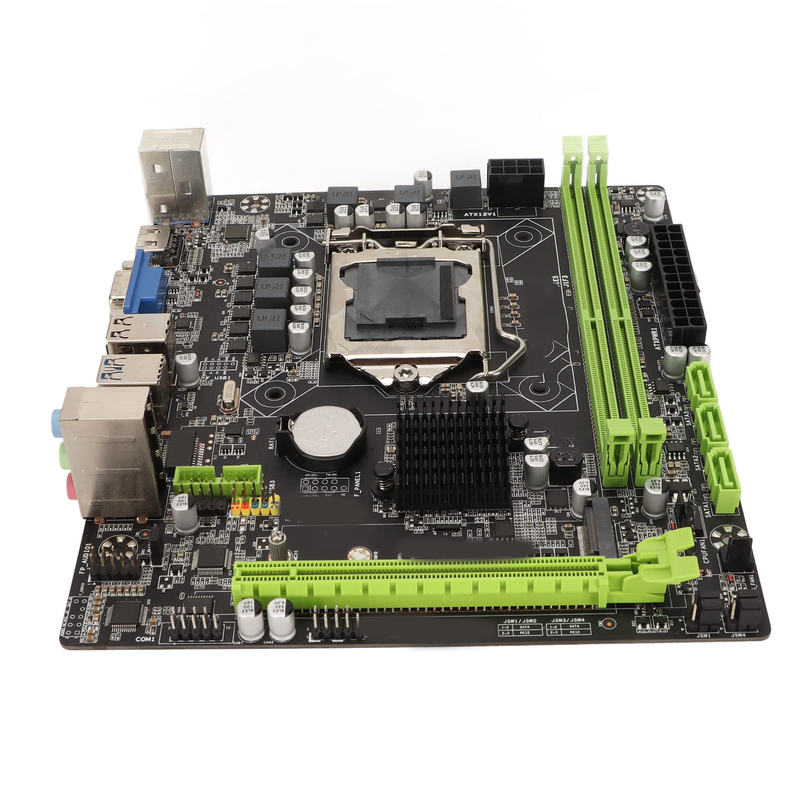 LGA 1151 Motherboard, H310B Micro ATX Computer Motherboard for Desktop PC, Support LGA 1151 6 7 8 9Gen, M.2 Hard Disk, DDR4, SATA3.0, USB3.0, for Realtek811 Gigabit Network Card