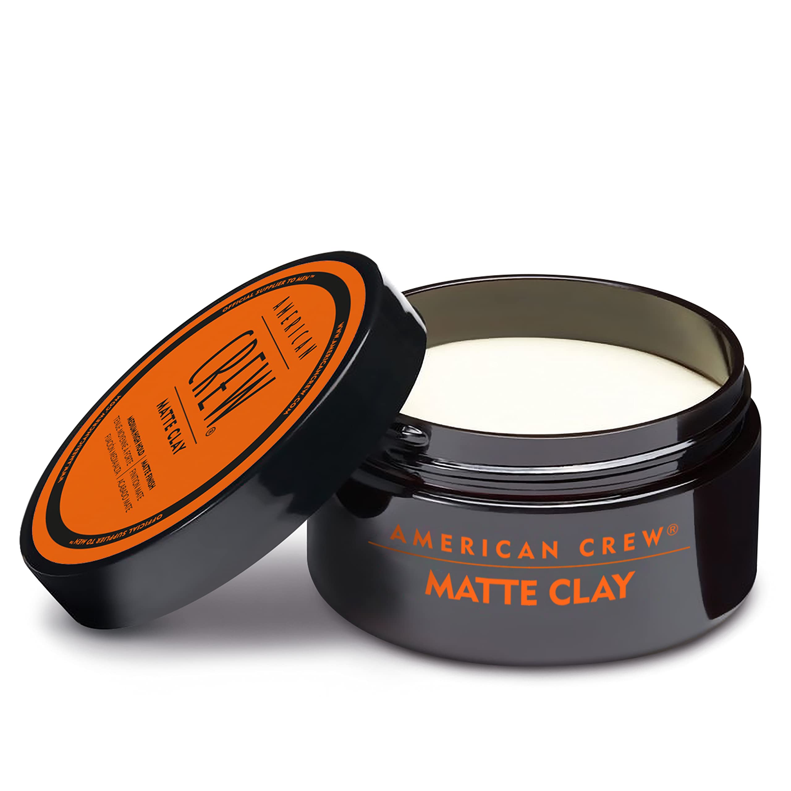 American Crew Men's Hair Matte Clay, Like Hair Gel with Medium/High Hold, 3 Oz (Pack of 1)