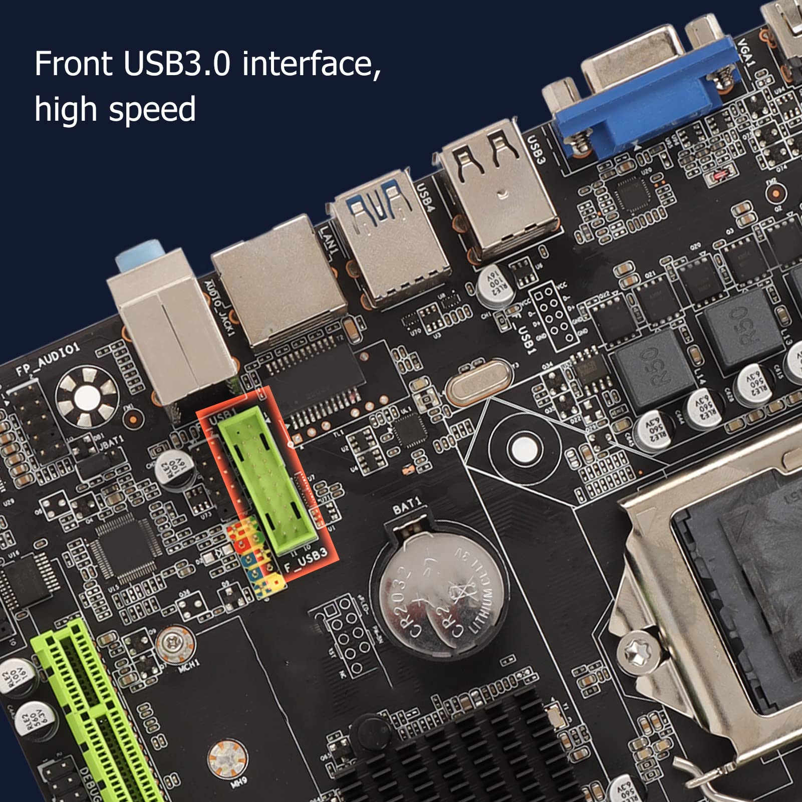 LGA 1151 Motherboard, H310B Micro ATX Computer Motherboard for Desktop PC, Support LGA 1151 6 7 8 9Gen, M.2 Hard Disk, DDR4, SATA3.0, USB3.0, for Realtek811 Gigabit Network Card