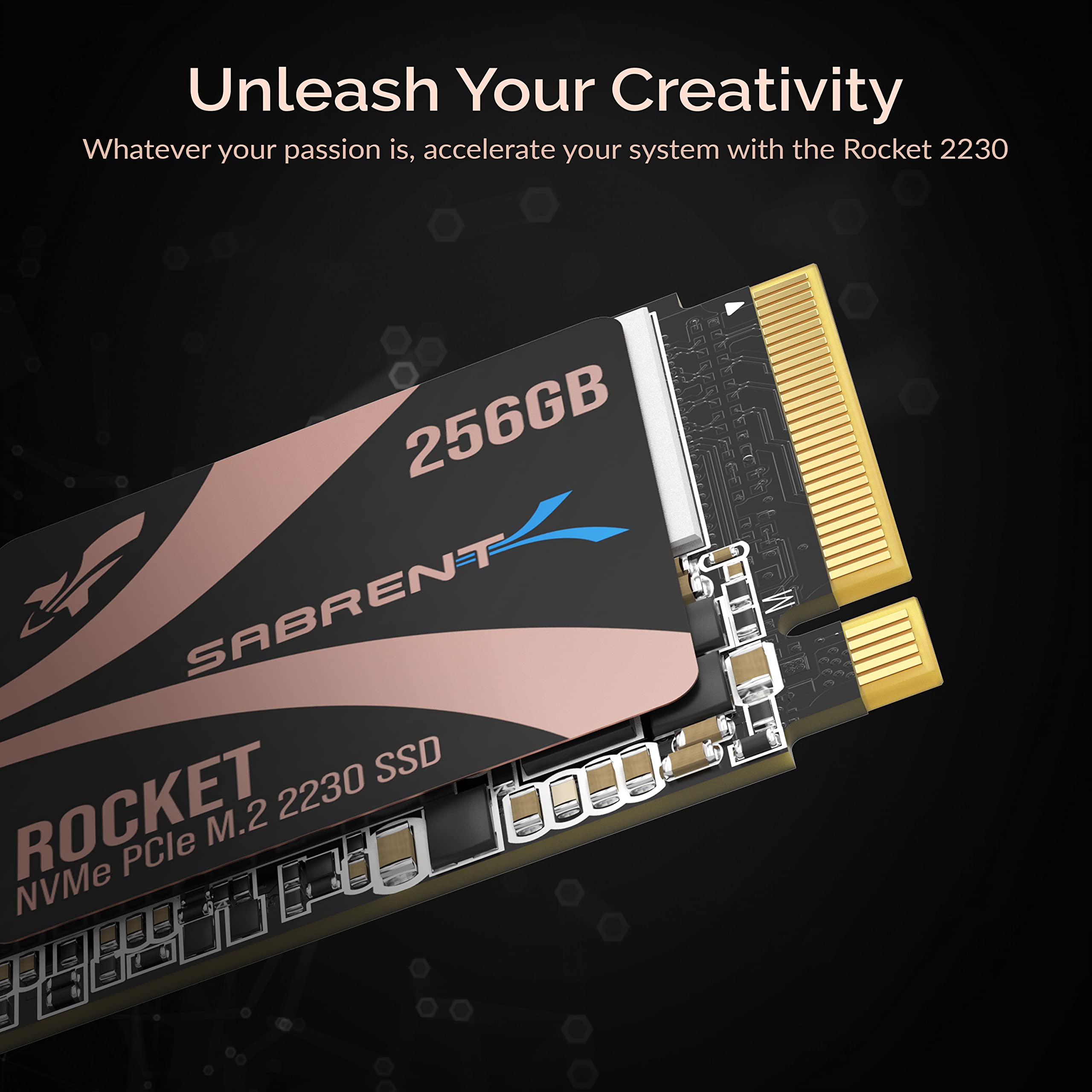 SABRENT Rocket 2230 NVMe 4.0 256GB High Performance PCIe 4.0 M.2 2230 SSD [SB-2130-256]