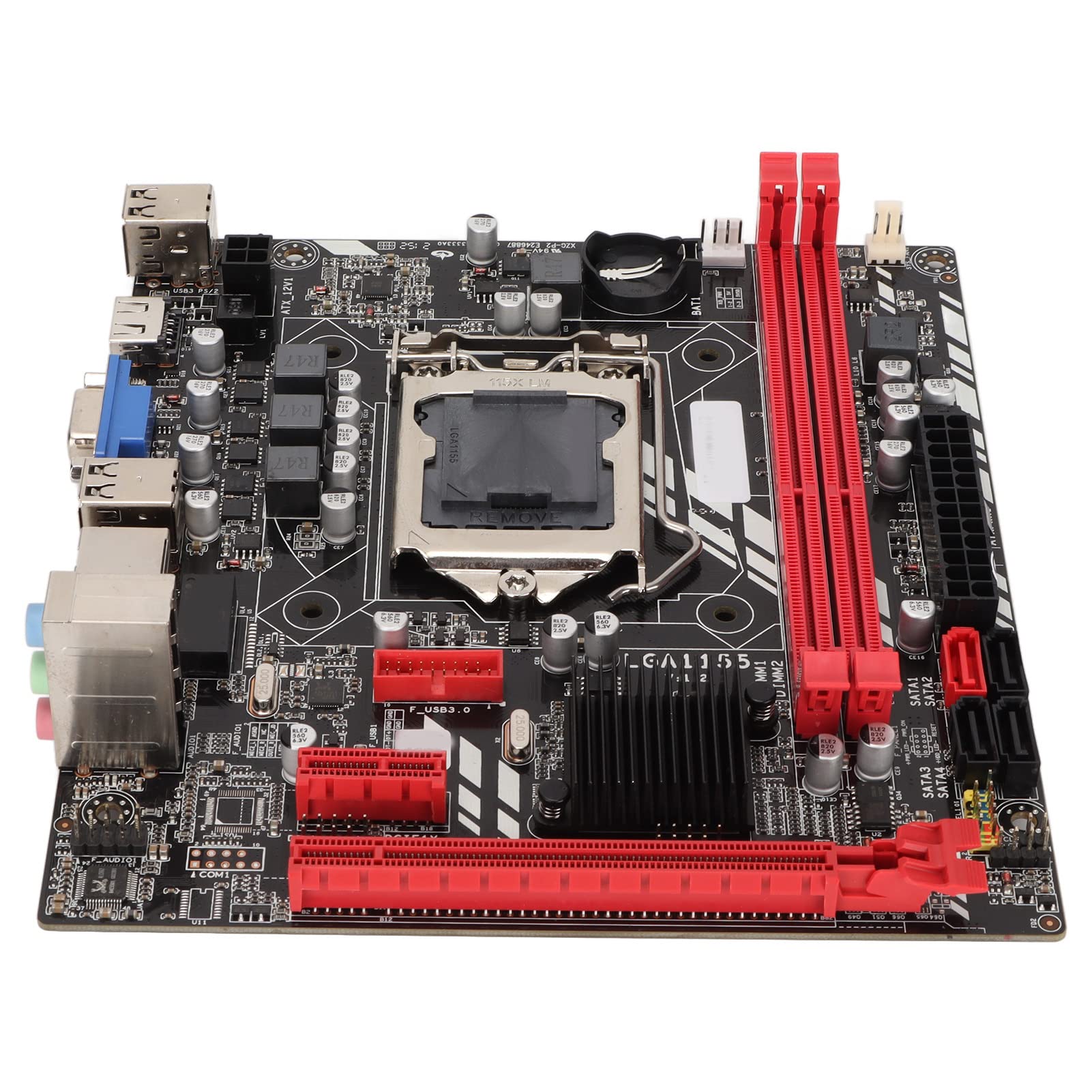 Diyeeni for Corei7 i5 i3 LGA1155 MATX Motherboard, DDR3 Computer Mainboard Card, PCIE8X VGA PCI E1Xx1 COM pin x1, ALC6625.1 Channel