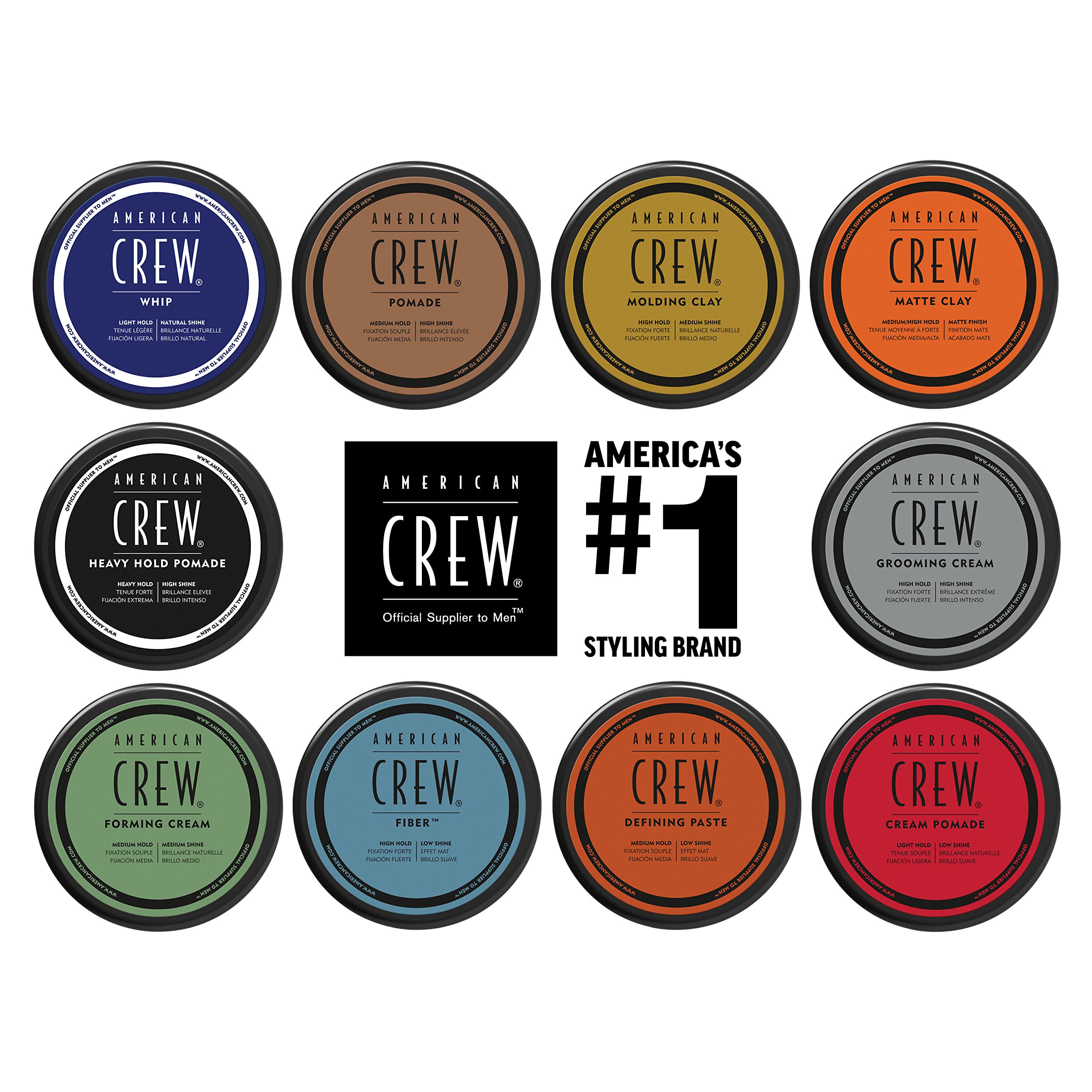 American Crew Men's Hair Pomade, Like Hair Gel with Heavy Hold & High Shine, 3 Oz (Pack of 1)