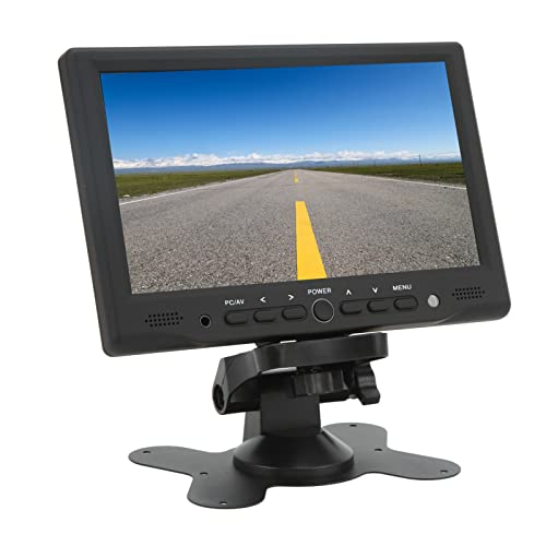 Mini Monitor, TFT LED Screen 7 Inch 100-240V for Gaming (US Plug)