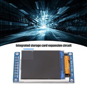 Kadimendium Color Display, Compact 1.44in PCB Clear LCD Display SPI Interface for SCM