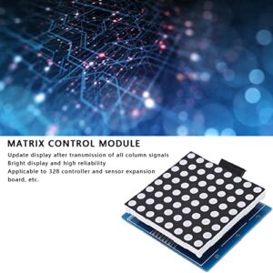 Kadimendium LED Matrix Control Module, High Speed 74HC595 Chip DC5V LED Matrix Module Display Kit Bright Easy to Drive for Sensor Expansion Board