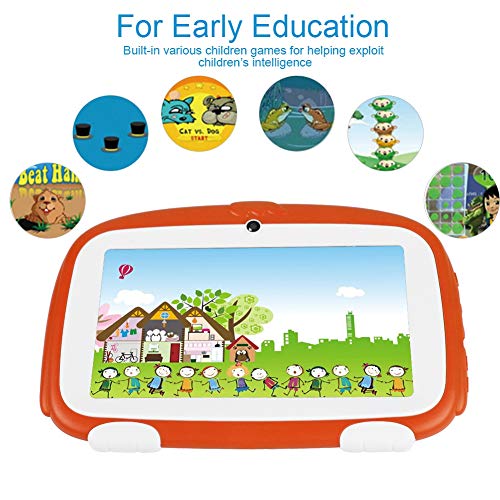 Mini Children Tablet, Children Tablet Pc, Help Exploit Children's Intelligence for Children Early Education (US Plug)