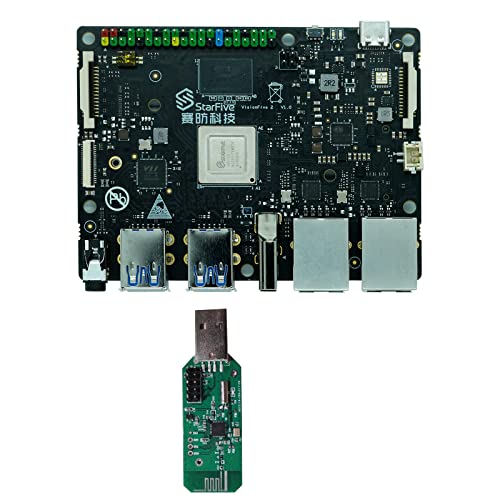 youyeetoo StarFive VisionFive2 RISC-V Single Board Computer, 4G Early Bird with WiFi dongle, StarFive JH7110 with RISC-V U74, Dual LAN Port with 2 x 1Gbit (Version B)