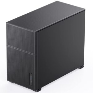 JONSBO D31 MESH Black Micro ATX Computer Case, M-ATX/ITX Mainboard/Support RTX 4090(335-400mm) GPU 360/280AIO,Power ATX/SFX: 100mm-220mm Multiple Tool-Free Design,Black