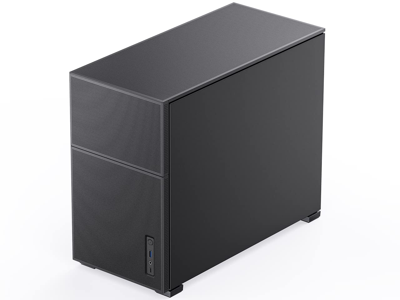 JONSBO D31 MESH Black Micro ATX Computer Case, M-ATX/ITX Mainboard/Support RTX 4090(335-400mm) GPU 360/280AIO,Power ATX/SFX: 100mm-220mm Multiple Tool-Free Design,Black