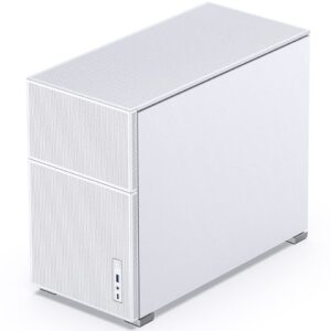 JONSBO D31 MESH White Micro ATX Computer Case, M-ATX/ITX Mainboard/Support RTX 4090(335-400mm) GPU 360/280AIO,Power ATX/SFX: 100mm-220mm Multiple Tool-Free Design,White