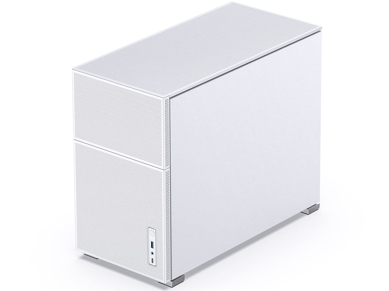 JONSBO D31 MESH White Micro ATX Computer Case, M-ATX/ITX Mainboard/Support RTX 4090(335-400mm) GPU 360/280AIO,Power ATX/SFX: 100mm-220mm Multiple Tool-Free Design,White