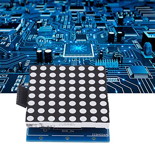 Kadimendium LED Matrix Control Module, High Speed 74HC595 Chip DC5V LED Matrix Module Display Kit Bright Easy to Drive for Sensor Expansion Board