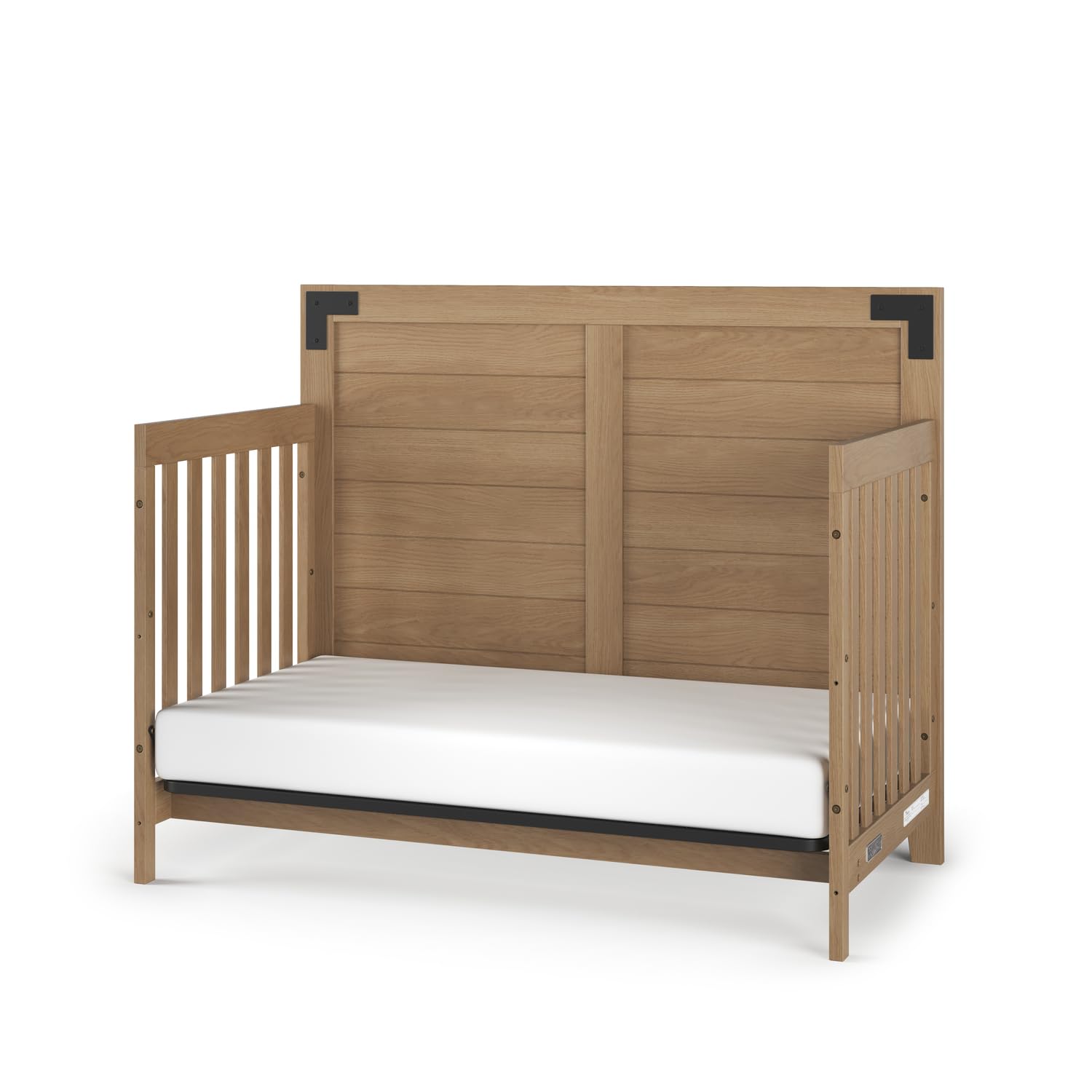 Child Craft Lucas Crib and Dresser Nursery Set, 2-Piece, Includes 4-in-1 Convertible Crib and 3-Drawer Dresser, Grows with Your Baby (Nutmeg)