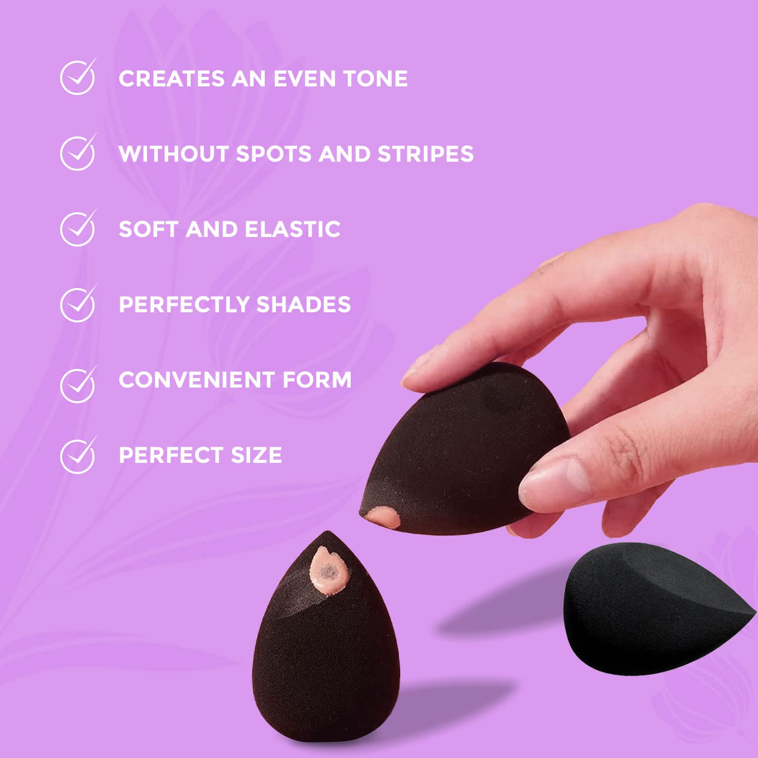 Luxury All You Need Makeup Sponge for Foundation, Makeup Sponge for Face, Beauty Blender Sponge, Makeup Puff, Flawless for Liquid, Cream, Concealer (Single)